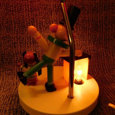 Vintage Clown + Dog Nightlight 19" Balloon Vendor