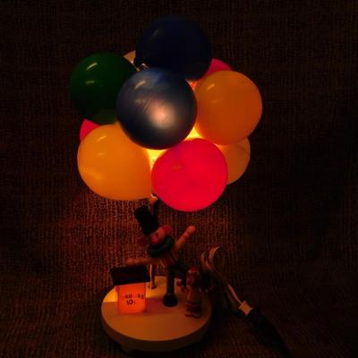Vintage Clown + Dog Nightlight 19" Balloon Vendor