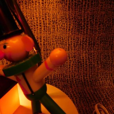 Vintage Clown + Dog Nightlight 19" Balloon Vendor