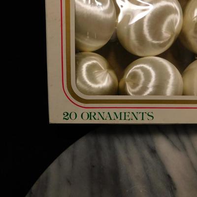 Box of 20 Kmart Satin String Christmas Ornaments