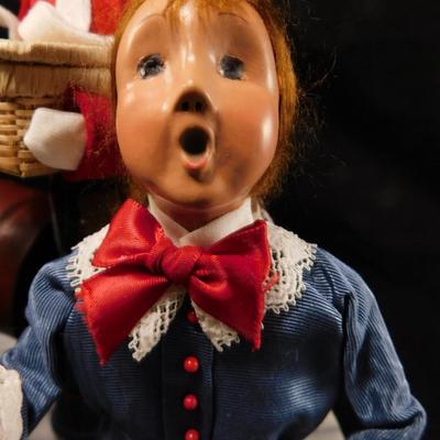 Lot of 3 Byers Choice Carolers 12.5"/10"