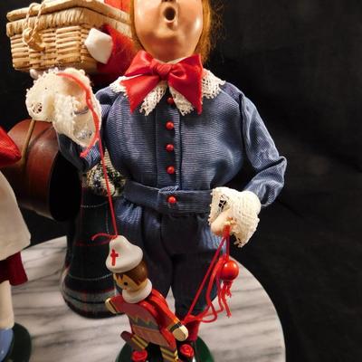 Lot of 3 Byers Choice Carolers 12.5"/10"