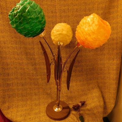 MCM Danish Danish 3 Globe Spaghetti Lamp w/ 3 Way Switch 32.5" Tall