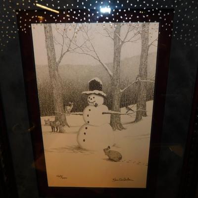 Vintage Framed & Matted Ken Schuler Print 469/600 ‘Dual Signed’