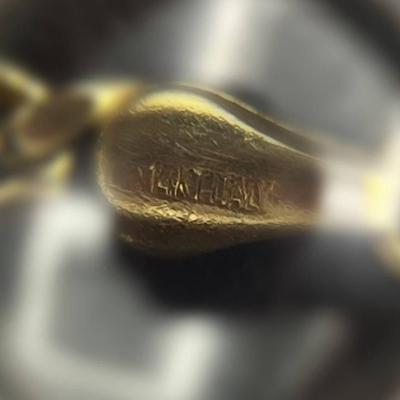 14vk gold bracelet 8 in