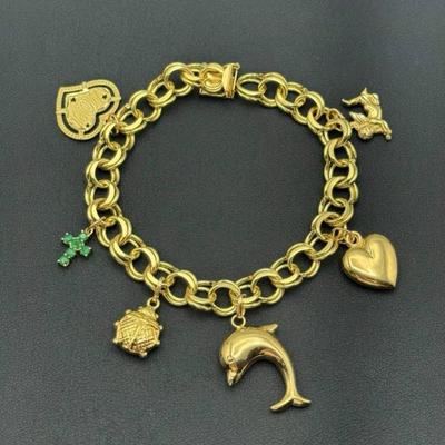 14 k gold bracelet 7 in