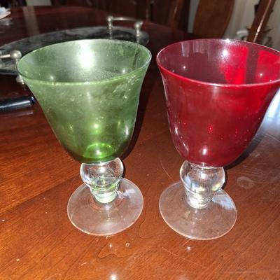 Red and Green Goblets