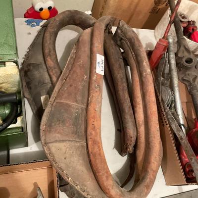 Pair old Horse Harnesses / Good Wall Hangars too