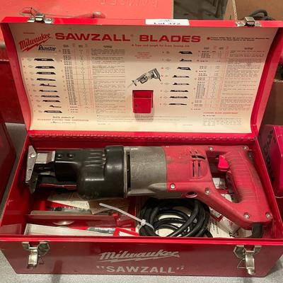 Milwaukee Sawzall in Red Carrying Case +