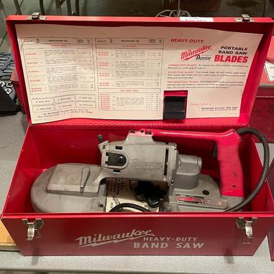 Milwaukee Electric Portable Band Saw In Box