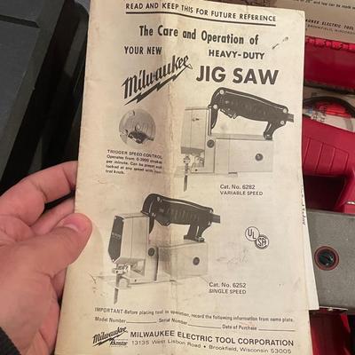 Milwaukee Jig Saw in Red carrying Case