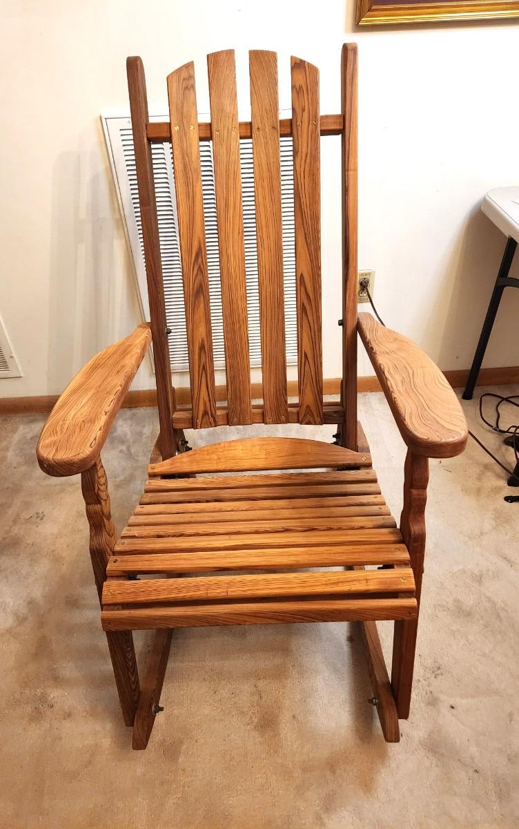 Handnade Rocking Chairs Lot #198 Handmade Rocking Chair by Hanging Rock - very comfy ...