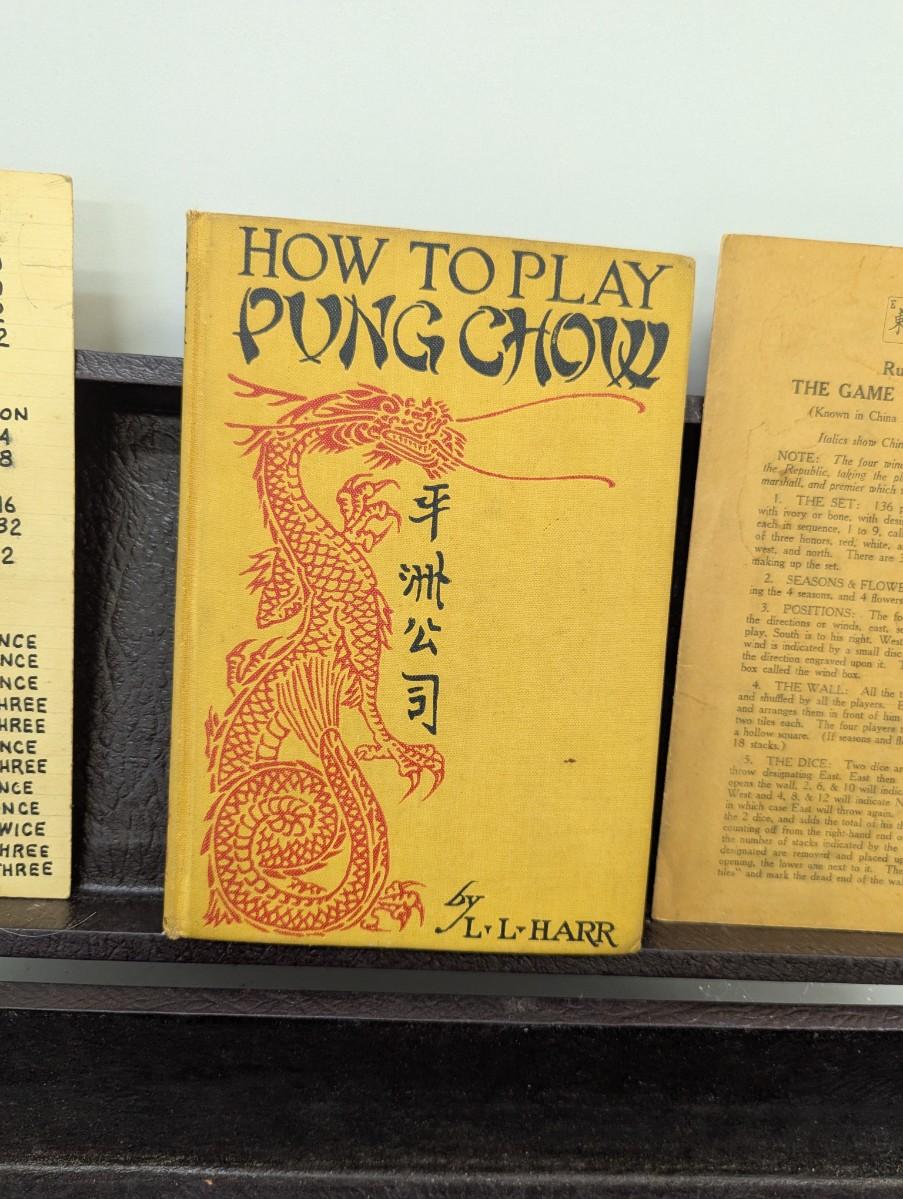 Pung Chow Mahjong Tiles w/ Box & 1923 How To Play Pung Chow Book ...