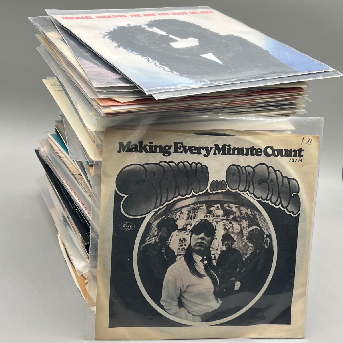 LOT 135B: Stack of 45s Vinyl (Dozens of Records) - Bruce Springsteen ...