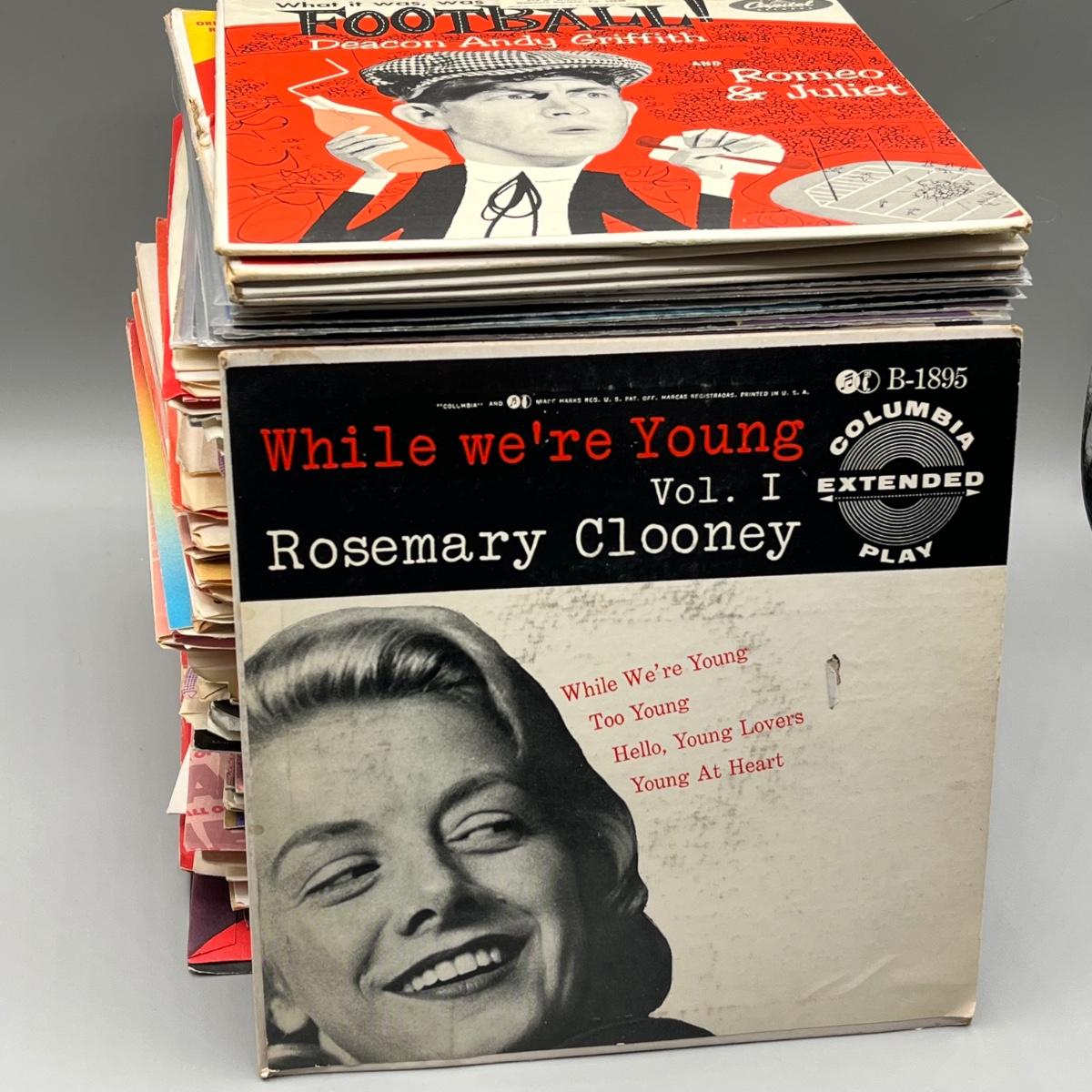LOT 138B: Stack of 45s Vinyl (Dozens of Records) - The Fixx, Janet ...