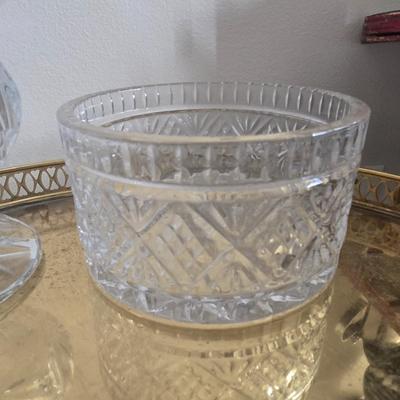 Clear glass bowl
