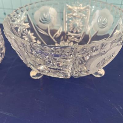 Vintage glass bowls