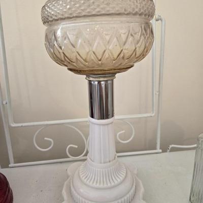 White base lantern