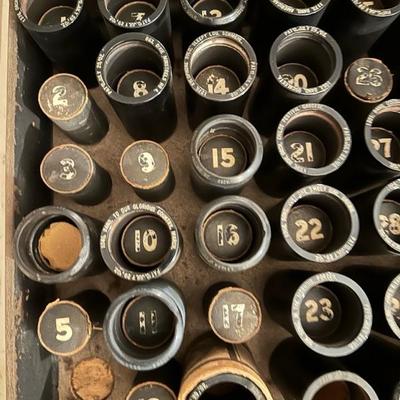 Sale Photo Thumbnail #5: Antique Edison standard phonograph and Edison phonograph wax cylinders