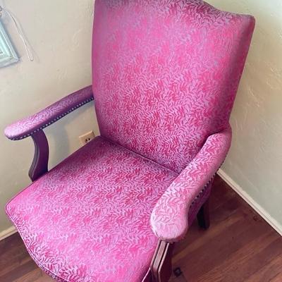 Sale Photo Thumbnail #23: Red armchair by Kimball manufacturing 27 inches wide 37 inches tall