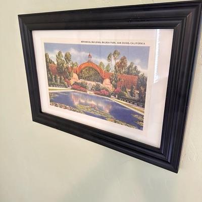 Sale Photo Thumbnail #49: Reproduction frame print botanical building Balboa Park 20 x 14