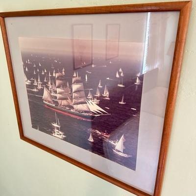 Sale Photo Thumbnail #51: Framed photograph of star of India 26” x 22”