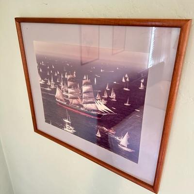 Sale Photo Thumbnail #50: Framed photograph of star of India 26” x 22”
