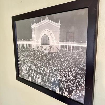 Sale Photo Thumbnail #53: Framed photograph/poster, Balboa Park, Spreckles, Organ 1910 22 inches wide 18 inches tall