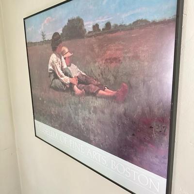 Sale Photo Thumbnail #56: Framed museum of fine arts Boston poster 31” x 25”