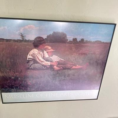 Sale Photo Thumbnail #57: Framed museum of fine arts Boston poster 31” x 25”