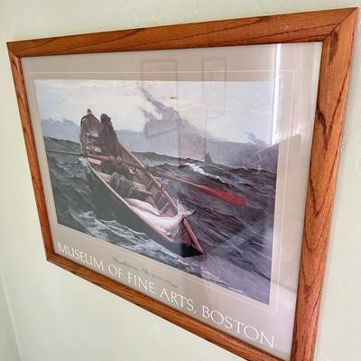 Sale Photo Thumbnail #59: Framed Museum of fine arts Boston poster 32” x 25”