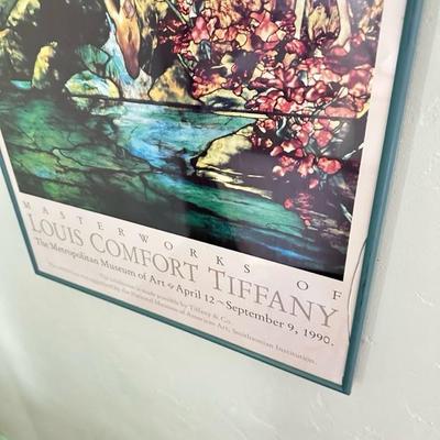 Sale Photo Thumbnail #67: Frame Tiffany poster 18” x 42” crack in glass. See picture.