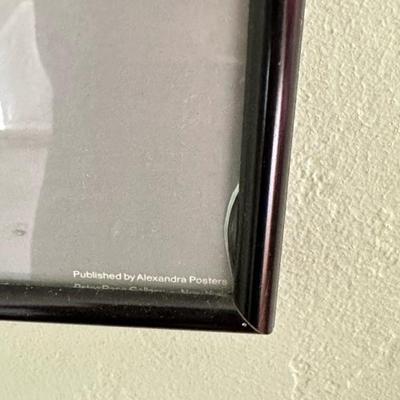 Sale Photo Thumbnail #75: Framed James Dean poster 28” x 20” small crack in corner of glass. See picture for details.
