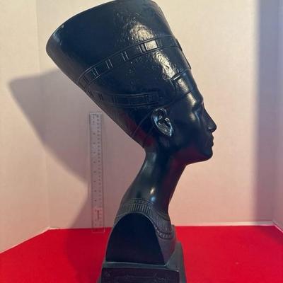 Sale Photo Thumbnail #97: Plaster Egyptian bust statue, damaged from the back see in picture