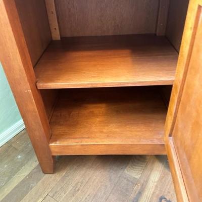 Sale Photo Thumbnail #102: Wood cabinet/nightstand 19 inches wide 16 inches deep 27 inches tall