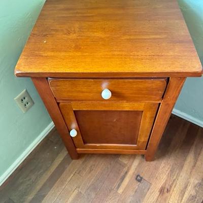 Sale Photo Thumbnail #104: Wood cabinet/nightstand 19 inches wide 16 inches deep 27 inches tall