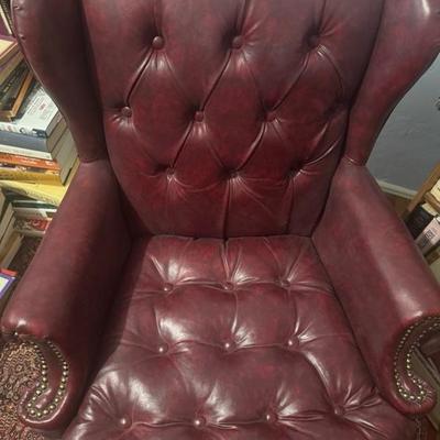 Sale Photo Thumbnail #184: ￼ 28 inches wide 37 inches tall leather chair