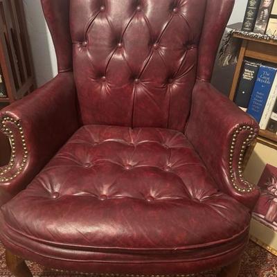 Sale Photo Thumbnail #183: ￼ 28 inches wide 37 inches tall leather chair