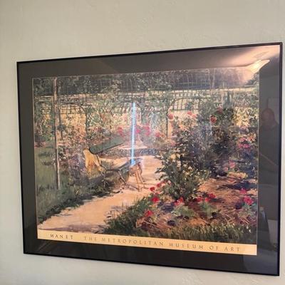 Sale Photo Thumbnail #201: Framed print, Manet The metropolitan museum of art 
Width 40 inches X length 32 inches 