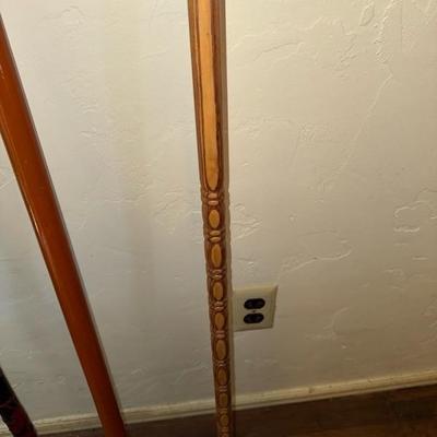 Sale Photo Thumbnail #233: Three wooden canes 