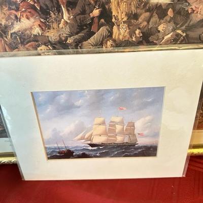 Sale Photo Thumbnail #238: Five prints of variety of subjects largest print picture 29 x 22