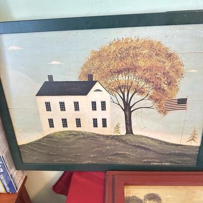 Sale Photo Thumbnail #247: Warren Kimble framed prints set of three largest print 30 x 23