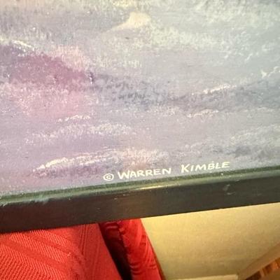 Sale Photo Thumbnail #248: Warren Kimble framed prints set of three largest print 30 x 23
