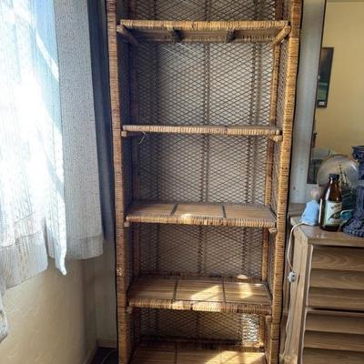 Sale Photo Thumbnail #275: Wicker bookshelf  