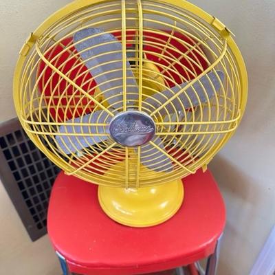Sale Photo Thumbnail #280: Vintage stool and reproduction fan