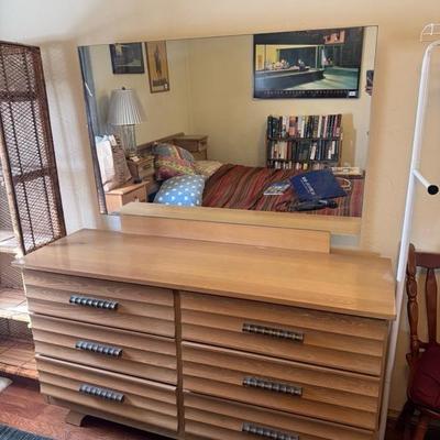 Sale Photo Thumbnail #284: Vintage dresser with mirror ￼