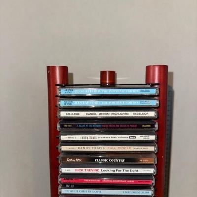 Sale Photo Thumbnail #299: Music cds and rack