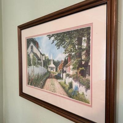Sale Photo Thumbnail #313: Framed picture 
Width 30 inches X length 22 inches 