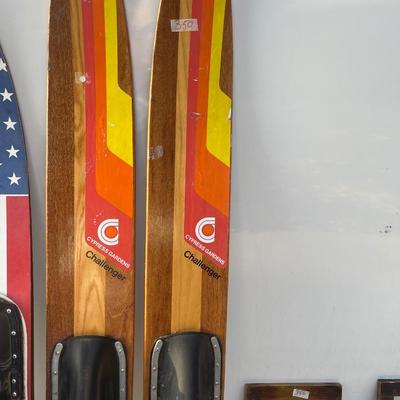 Pair of cypress gardens challenger water skis