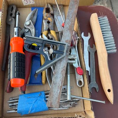 Misc box of wrenches etc